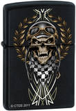 CT Race Skull - Black Matte Zippo Lighter Lighter