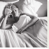 Marilyn Monroe: Bed Stretched Canvas Print
