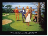 Putting For Birdie Reproduction transférée sur toile par Clement Micarelli