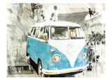 Hippie Van Poster by Bresso Sola