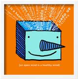 An Open Mind and a Smile Poster