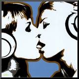 The Kiss Mounted Print by Steez 