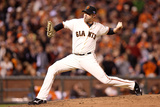 San Francisco, CA - Oct. 22: San Francisco Giants v St. Louis Cardinals - Jeremy Affeldt Photographic Print by Christian Petersen