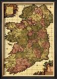 Ireland - Panoramic Map Poster