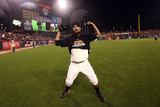 San Francisco, CA - Oct. 22: San Francisco Giants v St. Louis Cardinals - Sergio Romo Photographic Print by Ezra Shaw