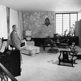 Frank Sinatra, House - 1957 Photographic Print by Howard Morehead