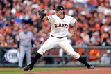 San Francisco, CA - Oct. 24:   San Francisco Giants v Detroit Tigers - Barry Zito Fotografie-Druck von Christian Petersen