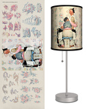 Saturday Evening Post: Tattoo Artist - Table Lamp Table Lamp by Norman Rockwell