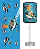 Saturday Evening Post: Jack n' Jill A Day in Outerspace - Table Lamp Table Lamp