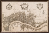 Plan of the City of London, 1720 Arte por John Stow