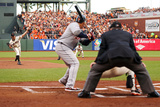 San Francisco, CA - Oct. 24:   Giants v Detroit Tigers - Barry Zito  and Miguel Cabrera Photographic Print by Ezra Shaw