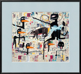 Tenor, 1985 Framed Giclee Print by Jean-Michel Basquiat