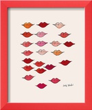 Lips Framed Giclee Print by Andy Warhol