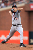 San Francisco, CA - Oct. 24:   San Francisco Giants v Detroit Tigers - Justin Verlander Photographic Print by Doug Pensinger