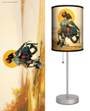 Saturday Evening Post: Boy and Girl Gazing at Moon - Table Lamp Table Lamp by Norman Rockwell