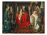 Madonna and Child with Canon Joris Van Der Paele, 1436 Giclee Print by Jan Van Eyck