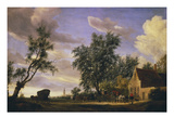 The White Swan Inn Giclee Print by Salomon van Ruysdael