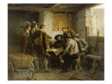 The Council of War of Andreas Hofer Giclée-Druck von Franz Von Defregger