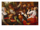 Bauernmahl Giclée-Druck von Marten Van Cleve