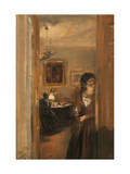 Living-Room with the Artist's Sister, 1847 Giclee Print by Adolph von Menzel