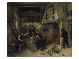 Fight Between Card Players in a Tavern, 1664 Giclee Print by Jan Steen