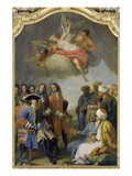 Kurfuerst Max Emanuel Empfaengt Eine Tuerkische Gesandtschaft Giclee Print by Jacopo Amigoni
