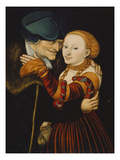 The Wooer Lámina giclée por Lucas Cranach the Elder