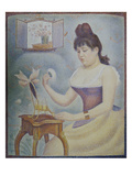 Young Woman Powdering Herself, 1889/90 Giclee Print by Georges Seurat