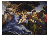 Maria Mit dem Kind Und Den Hll.Katharina Und James the Greater, um 1533 Giclee Print by Lorenzo Lotto