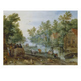 Busy Road Giclee Print by Jan Bruegel the Younger