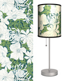Green Floral Pattern - Table Lamp Table Lamp