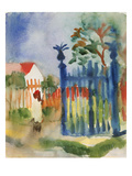 Garden Gate, 1914 Giclee Print by August Macke