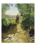 The Awaited One, 1850 or 1860 Giclee Print by Ferdinand Georg Waldmüller