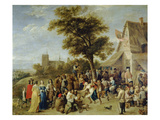 Peasants Merry-Making (Village Festival), 1637 Giclee Print by David Teniers