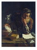 Archimède Reproduction procédé giclée par Domenico Fetti