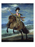 Prinz Balthasar Carlos Zu Pferde Giclee Print by Diego Velázquez