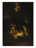 Adoration of the Shepherds, 1706 Reproduction procédé giclée par Adriaan van der Werff