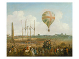 George Biggin's Ascent in Lunardi's Balloon, 1785 Reproduction procédé giclée par Julius Caesar Ibbetson