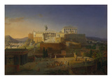 The Acropolis of Athens, 1846 Giclee Print by Leo Von Klenze