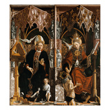 Kirchenvaeteraltar. Mittelteil Innen: die Hll.Augustinus Und Gregor Impressão giclée por Michael Pacher Kirchenvaeteraltar. Mittelteil Innen: die Hll.Augustinus Und Gregor Impressão giclée por Michael Pacher