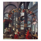 Birth of the Virgin Mary, about 1520 Reproduction procédé giclée par Albrecht Altdorfer