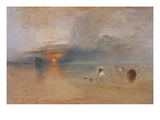 Strand Bei Calais, Fischerfrauen Sammeln Koeder Ein, 1830 Giclee Print by Joseph Mallord William Turner