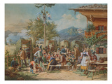Target Practice at a Marksmen-Club in Bayerisch-Zell, 1853 Giclee Print by Lorenzo Il Quaglio