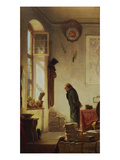 The Cacti Aficionado, about 1865 Giclee Print by Carl Spitzweg