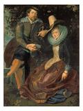 Rubens Und Isabella Brant in a Honeysuckle Bower, about 1609 Giclee Print by Peter Paul Rubens