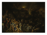 Der Brand Von Troja (Aeneas Traegt Seinen Vater Aus Dem Brennenden Troja) Giclee Print by Adam Elsheimer