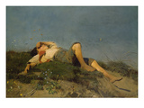 A Shepherd Boy, 1860 Giclee-vedos tekijänä Franz Seraph von Lenbach