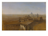 View of St. Peter in Rome as Seen from the Villa Malta, 1818 Giclee Print by Johann Georg von Dillis