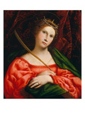 St. Catherine, 1522 Giclee Print by Lorenzo Lotto