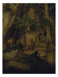 The Minstrel and the Hermit, about 1846 Giclée-Druck von Moritz Von Schwind